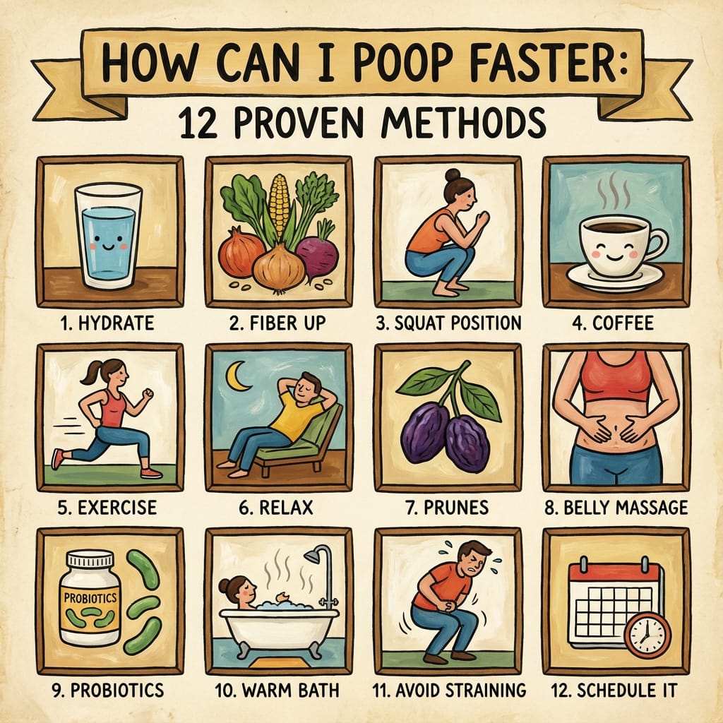 How can I poop faster?