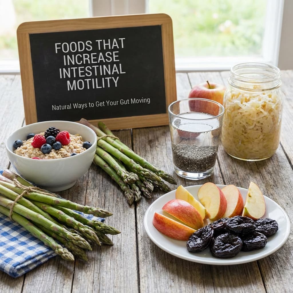 What foods increase intestinal motility?